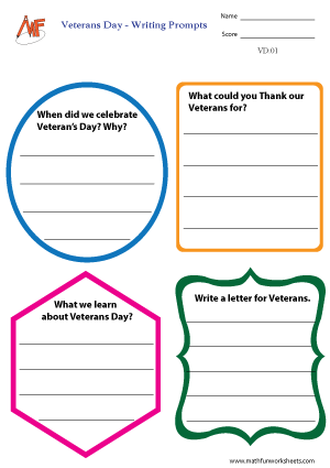 Veteran’s Day Worksheets
