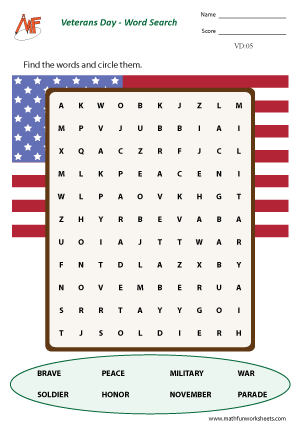 Veteran’s Day Worksheets