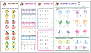 COMPARING AND ORDERING FRACTIONS