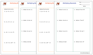 MULTIPLYING POLYNOMIALS